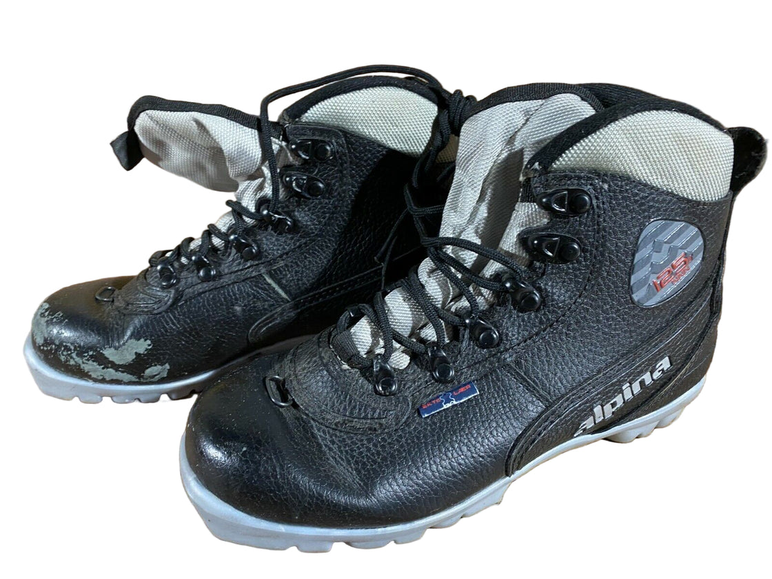 Alpina 125 Kids Nordic Cross Country Ski Boots Size EU37 US5 for NNN A-243