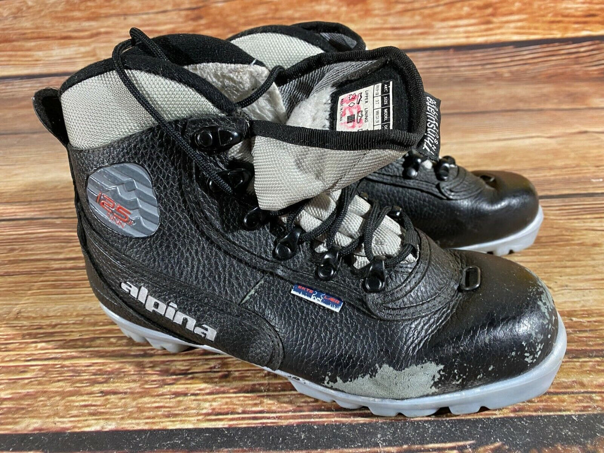 Alpina 125 Cross Country Ski Boots Classic NNN EU 37 US 5 Kids 245mm A-243