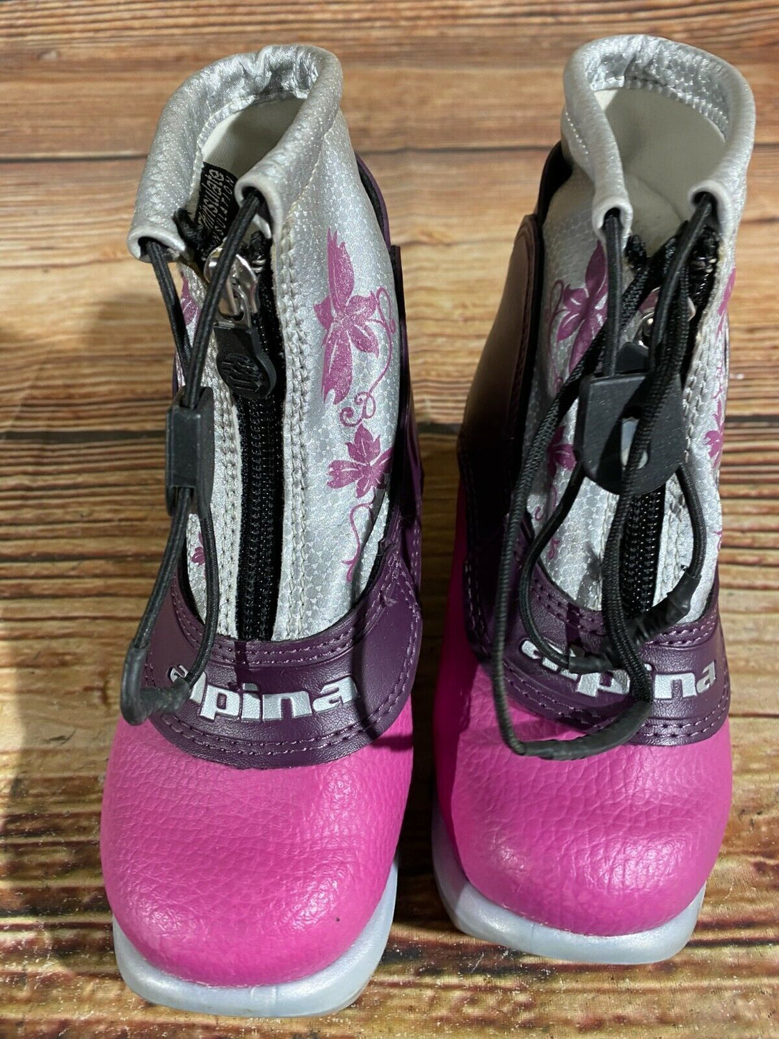 Alpina Frost Kids Nordic Cross Country Ski Boots Size EU26 US9 for NNN A-219