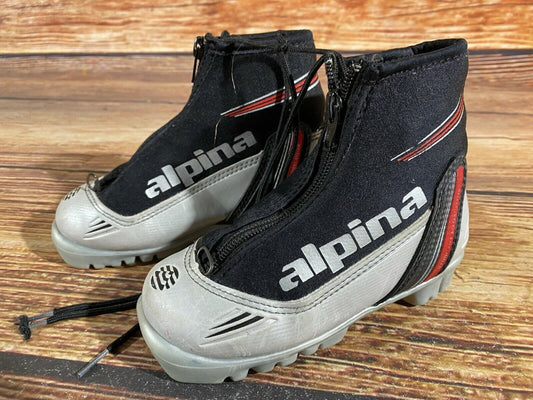 Alpina ST10j Cross Country Ski Boots Classic NNN EU 29 US 11.5 Kids 195mm A-282