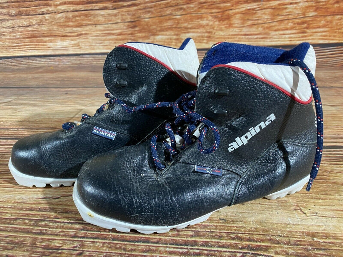 Alpina Kids Nordic Cross Country Ski Boots Size EU37 US5 for NNN A-315
