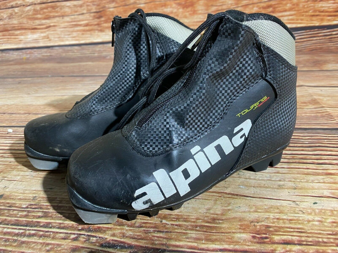 Alpina Touring Kids Nordic Cross Country Ski Boots Size EU34 US3 for NNN A-233