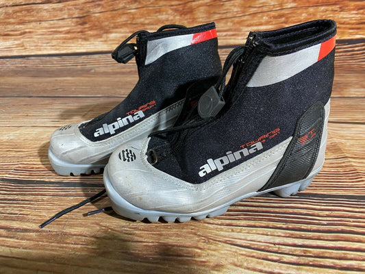 Alpina ST10jr Cross Country Ski Boots Classic NNN EU 31 US 13 Kids 205mm A-317