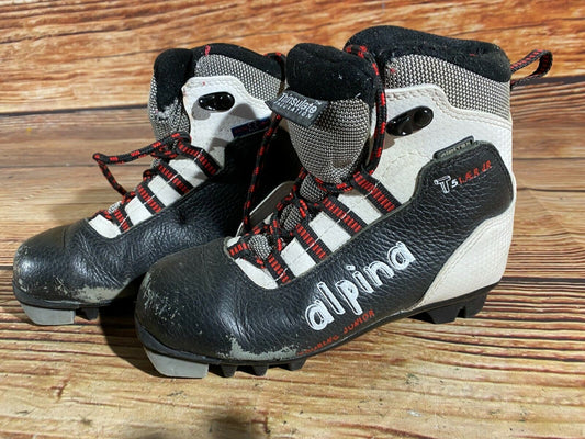 Alpina T5 Cross Country Ski Boots Classic NNN EU 32 US 1.5 Kids 210mm A-231