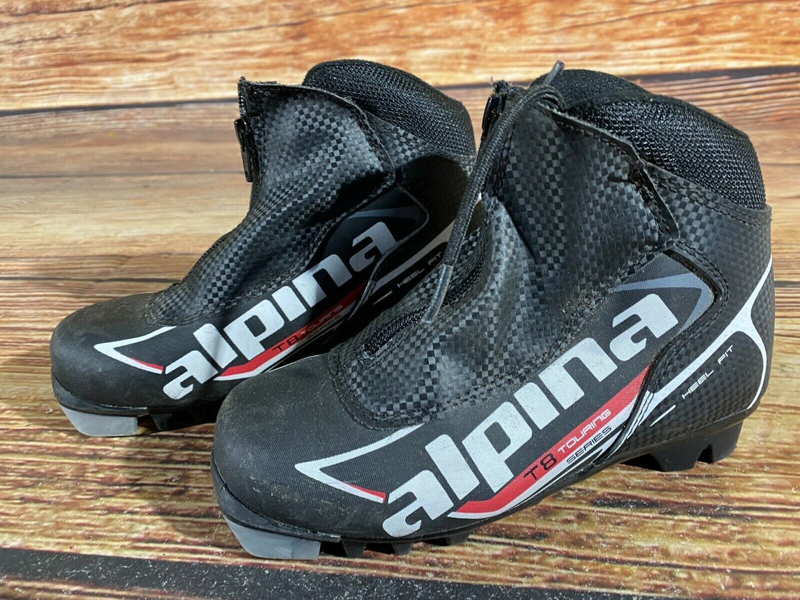 Alpina T8 Kids Nordic Cross Country Ski Boots Size EU33 US2 for NNN A-345