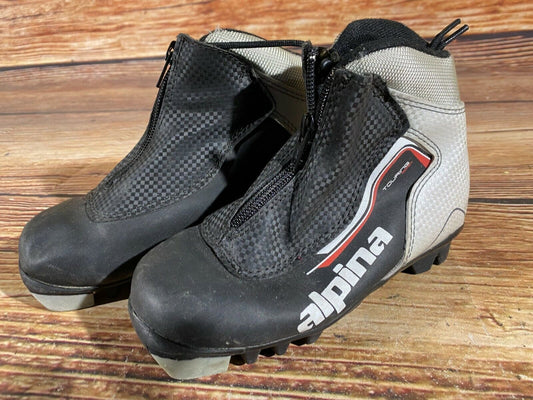 Alpina Touring Cross Country Ski Boots Classic NNN EU 31 US 13 Kids 205mm A-410