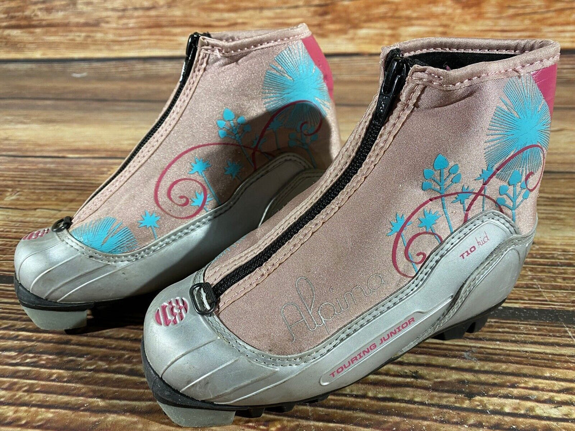 Alpina T10 Kids Nordic Cross Country Ski Boots Size EU30 US12 NNN A-834