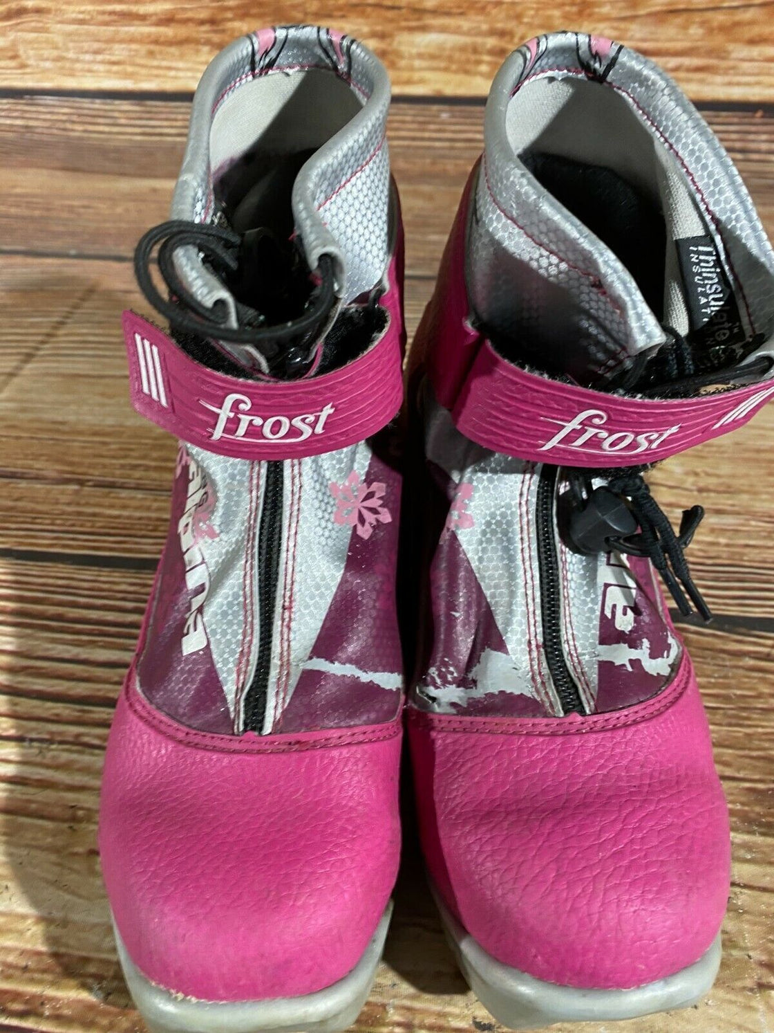 Alpina Frost Kids Nordic Cross Country Ski Boots Size EU35 US3.5 for NNN A-293