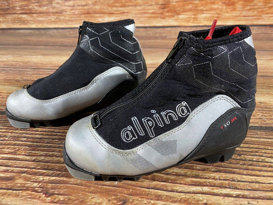 Alpina Cross Country Ski Boots Classic NNN EU 31 US 13 Kids 200mm A-701