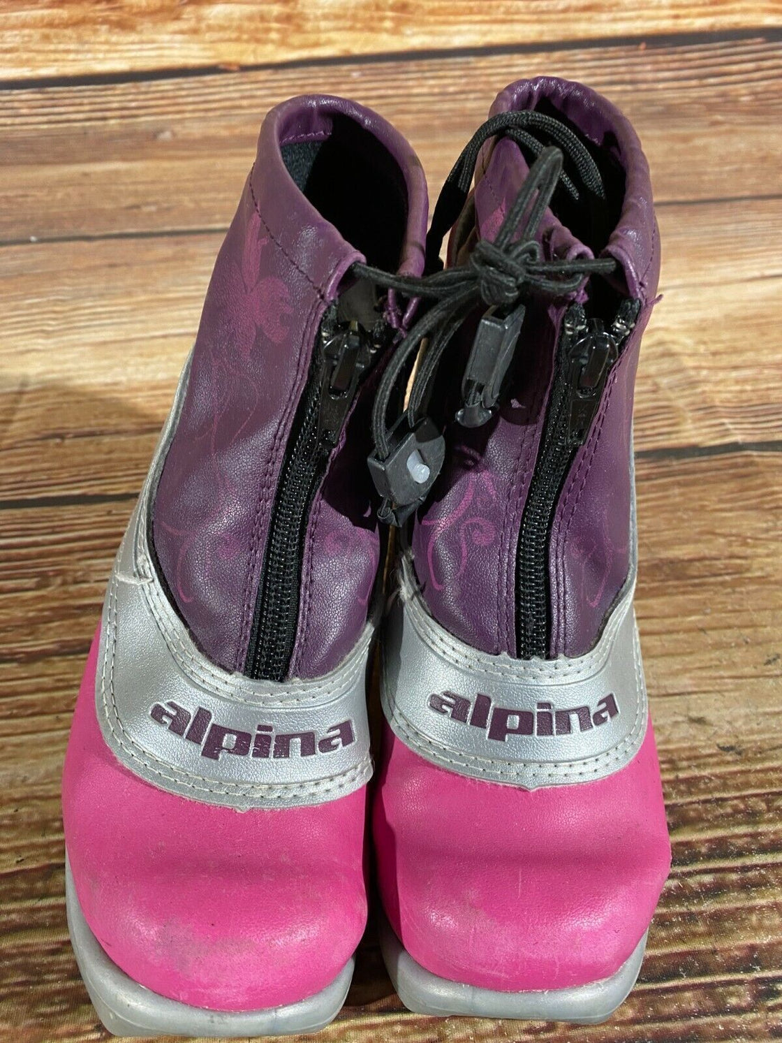 Alpina Frost Kids Nordic Cross Country Ski Boots Size EU30 US12 for NNN A-229