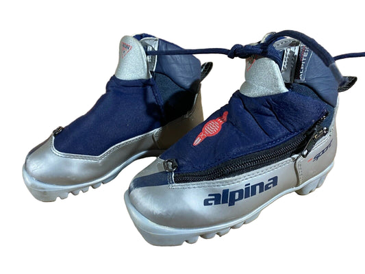 Alpina 311 Cross Country Ski Boots Classic NNN EU 27 US 10 Kids 185mm A-240