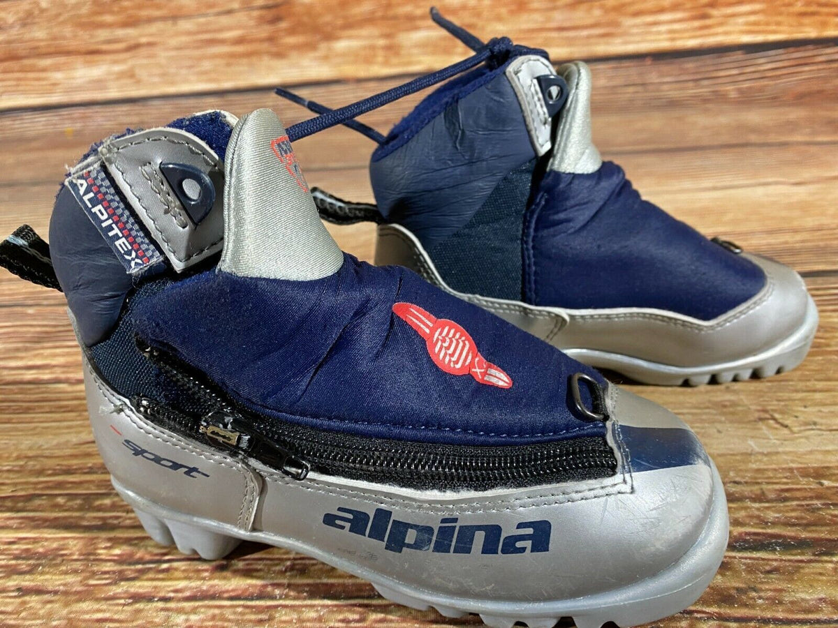 Alpina 311 Cross Country Ski Boots Classic NNN EU 27 US 10 Kids 185mm A-240