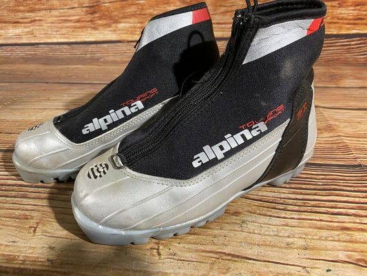 Alpina ST10jr Cross Country Ski Boots Classic NNN EU 35 US 3.5 Kids 230mm A-303