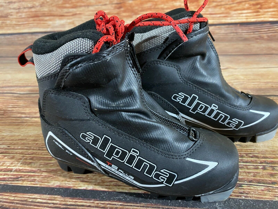 Alpina T5 Plus Kids Nordic Cross Country Ski Boots Size EU31 US12.5for NNN A-251