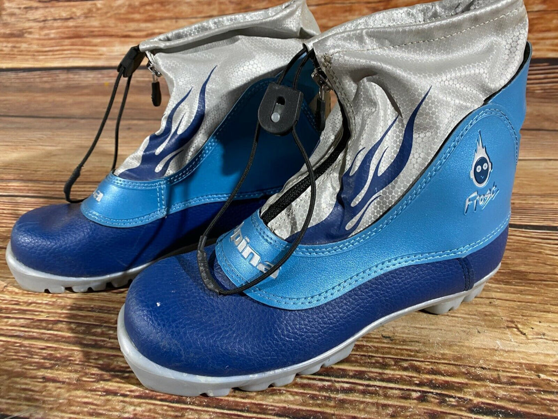 Alpina Frost Kids Nordic Cross Country Ski Boots Size EU35 US3.5 for NNN A-224