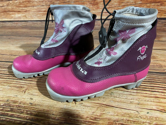 Alpina Frost Cross Country Ski Boots Classic NNN EU 31 US 13 Kids 205mm A-103