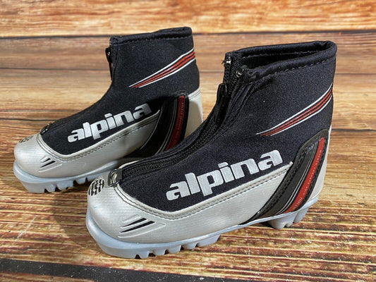 Alpina Cross Country Ski Boots Classic NNN EU 26 US 9 Kids 175mm A-697