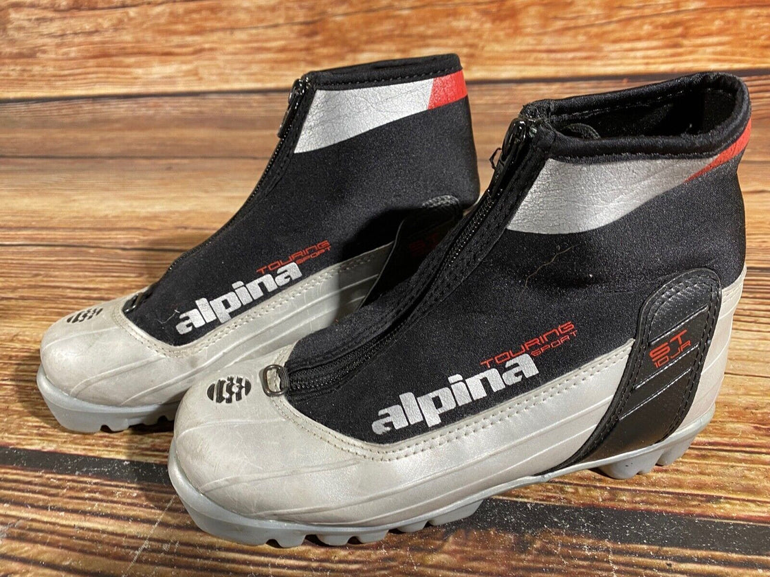 Alpina ST10jr Kids Nordic Cross Country Ski Boots Size EU34 US3 NNN A-696
