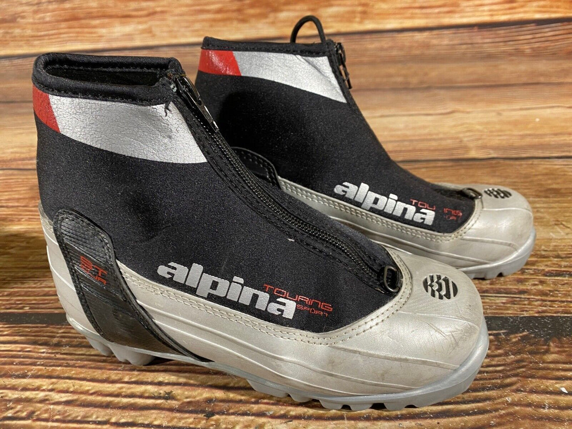Alpina ST10jr Kids Nordic Cross Country Ski Boots Size EU34 US3 NNN A-696