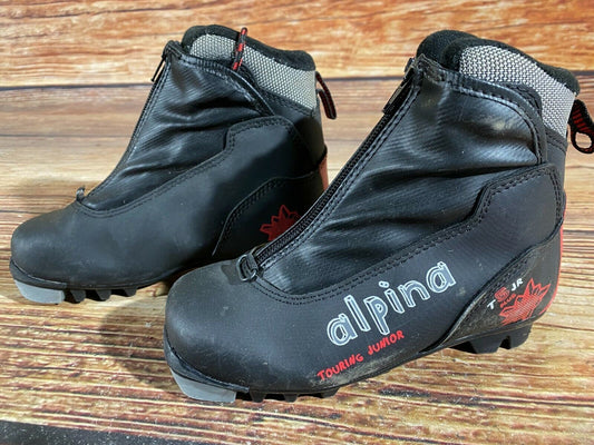Alpina T5jr Cross Country Ski Boots Classic NNN EU 32 US 1.5 Kids 215mm A-186