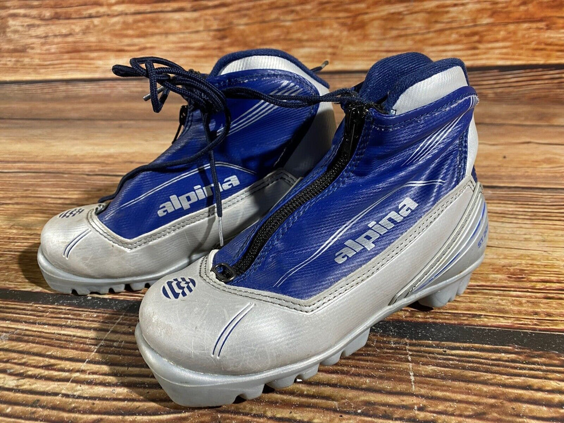 Alpina ST20jr Kids Nordic Cross Country Ski Boots Size EU32 US1.5 NNN A-770