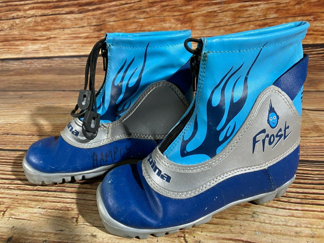 Alpina Frost Kids Nordic Cross Country Ski Boots Size EU31 US12.5 for NNN A-331