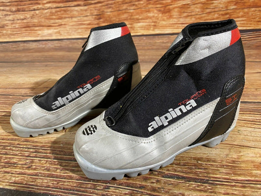 Alpina ST10jr Cross Country Ski Boots Classic NNN EU 32 US 1.5 Kids 215mm A-138