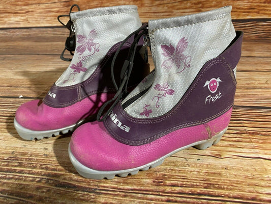 Alpina Frost Cross Country Ski Boots Classic NNN EU 31 US 13 Kids 205mm A-192
