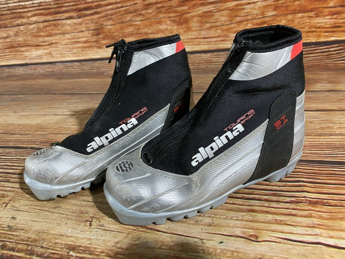 Alpina ST10j Kids Nordic Cross Country Ski Boots Size EU33 US2 for NNN A-403