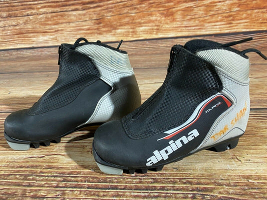 Alpina Touring Cross Country Ski Boots Classic NNN EU 31 US 13 Kids 205mm A-380