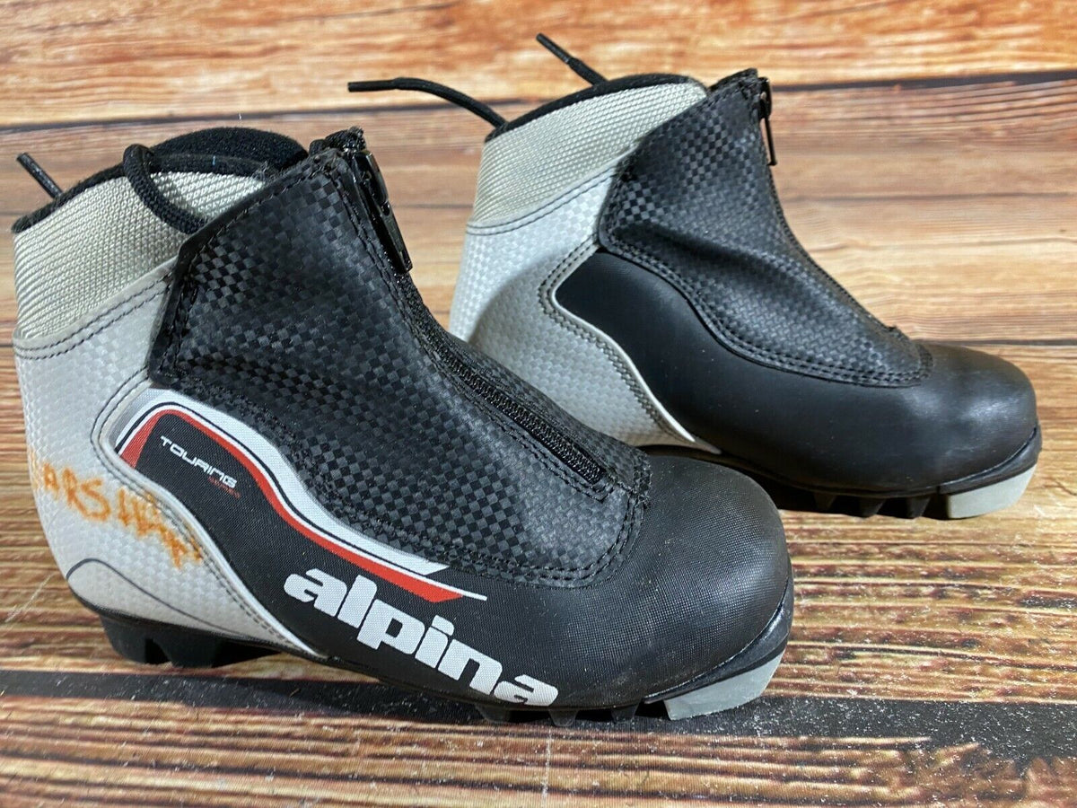 Alpina Touring Cross Country Ski Boots Classic NNN EU 31 US 13 Kids 205mm A-380