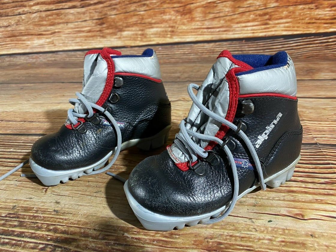 Alpina Kids Nordic Cross Country Ski Boots Size EU27 US9.5 for NNN A-320