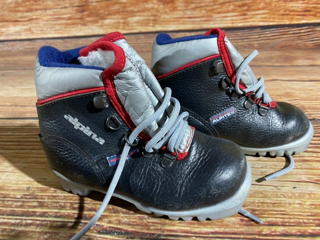 Alpina Kids Nordic Cross Country Ski Boots Size EU27 US9.5 for NNN A-320