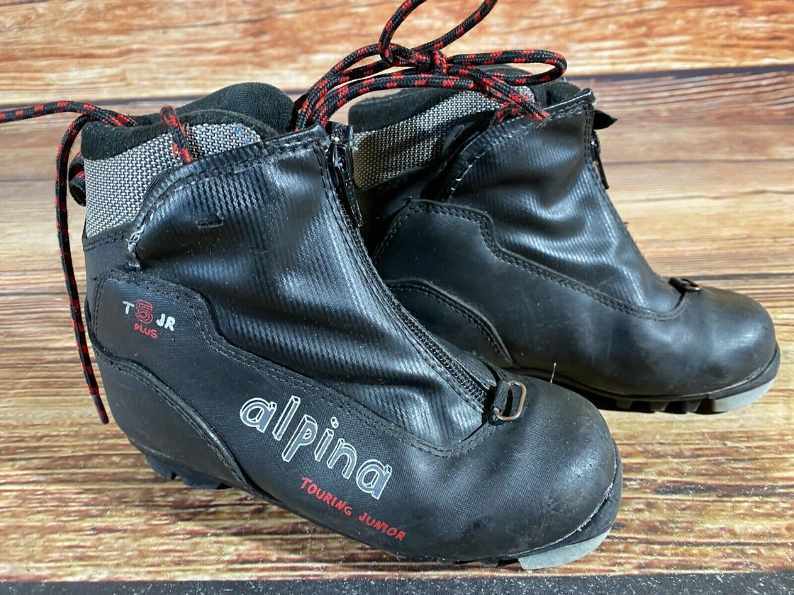 Alpina T5 Kids Nordic Cross Country Ski Boots Size EU29 US11 for NNN A-131