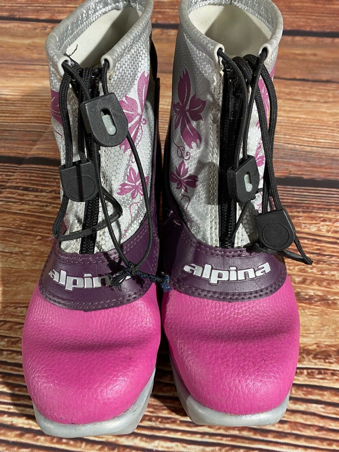 Alpina Frost Nordic Cross Country Ski Boots Kids Size EU35 US3.5 NNN A-1067