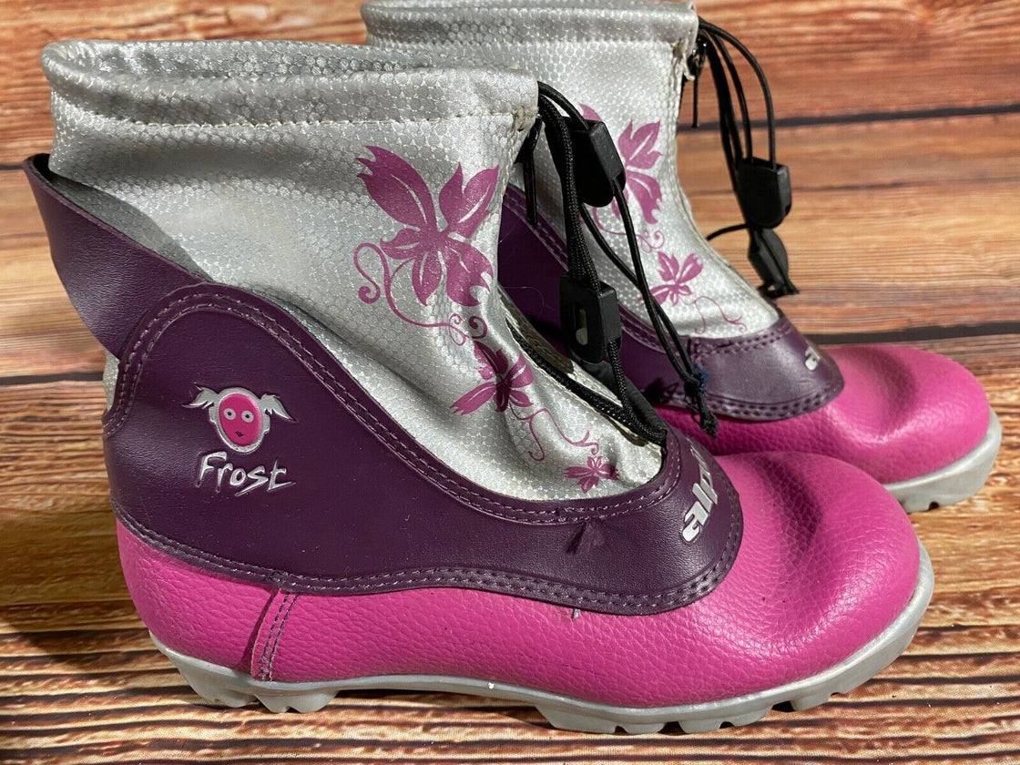 Alpina Frost Nordic Cross Country Ski Boots Kids Size EU35 US3.5 NNN A-1067