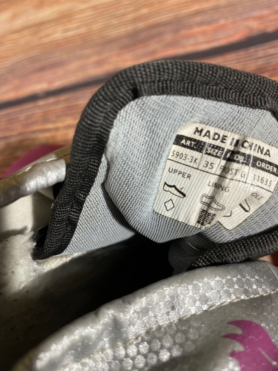 Alpina Frost Nordic Cross Country Ski Boots Kids Size EU35 US3.5 NNN A-1067