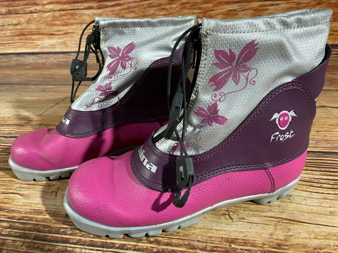 Alpina Frost Kids Nordic Cross Country Ski Boots Size EU36 US4.5 for NNN A-223