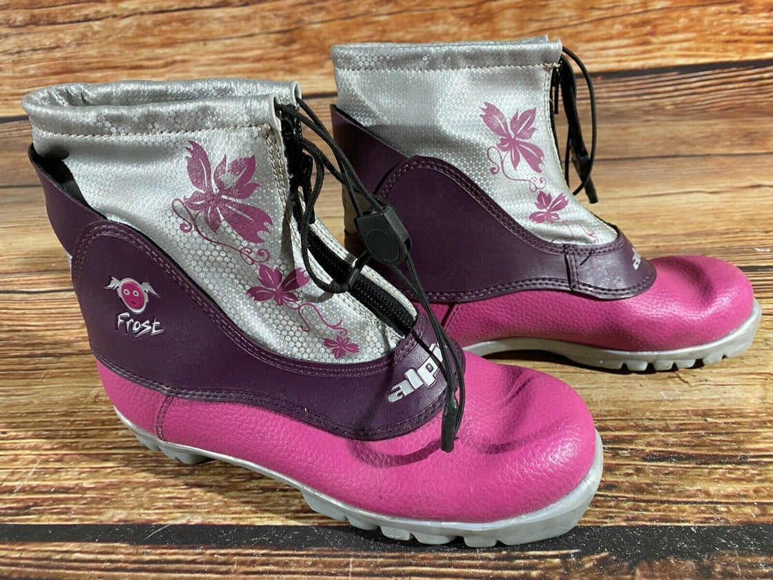 Alpina Frost Kids Nordic Cross Country Ski Boots Size EU36 US4.5 for NNN A-223