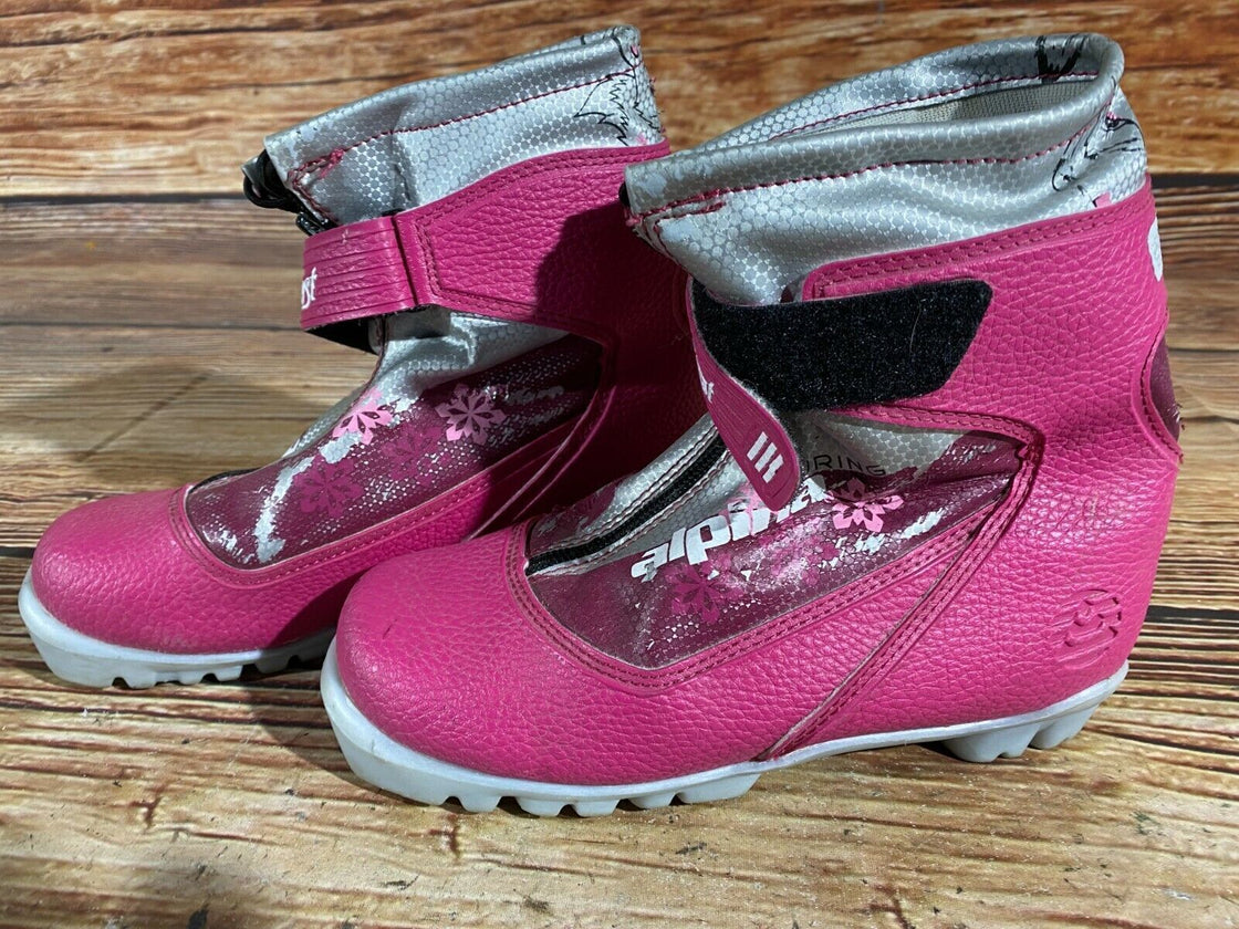 Alpina Frost Kids Nordic Cross Country Ski Boots Size EU34 US3 for NNN A-325
