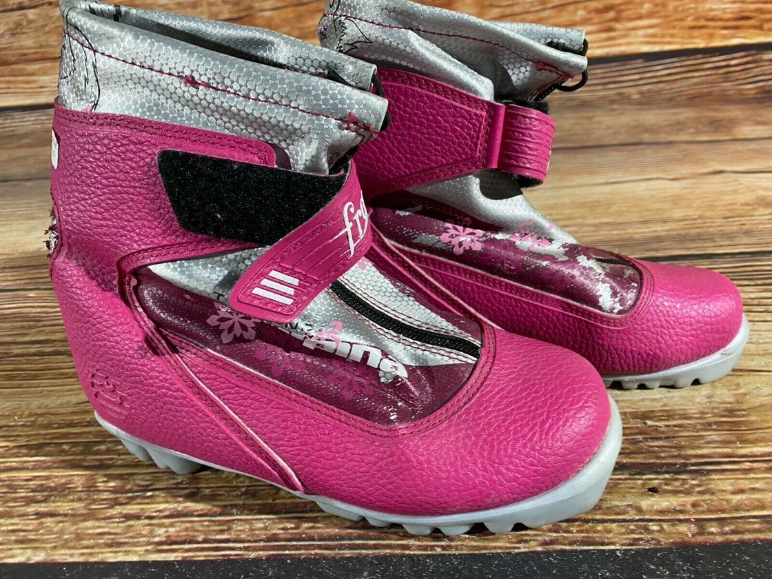 Alpina Frost Kids Nordic Cross Country Ski Boots Size EU34 US3 for NNN A-325