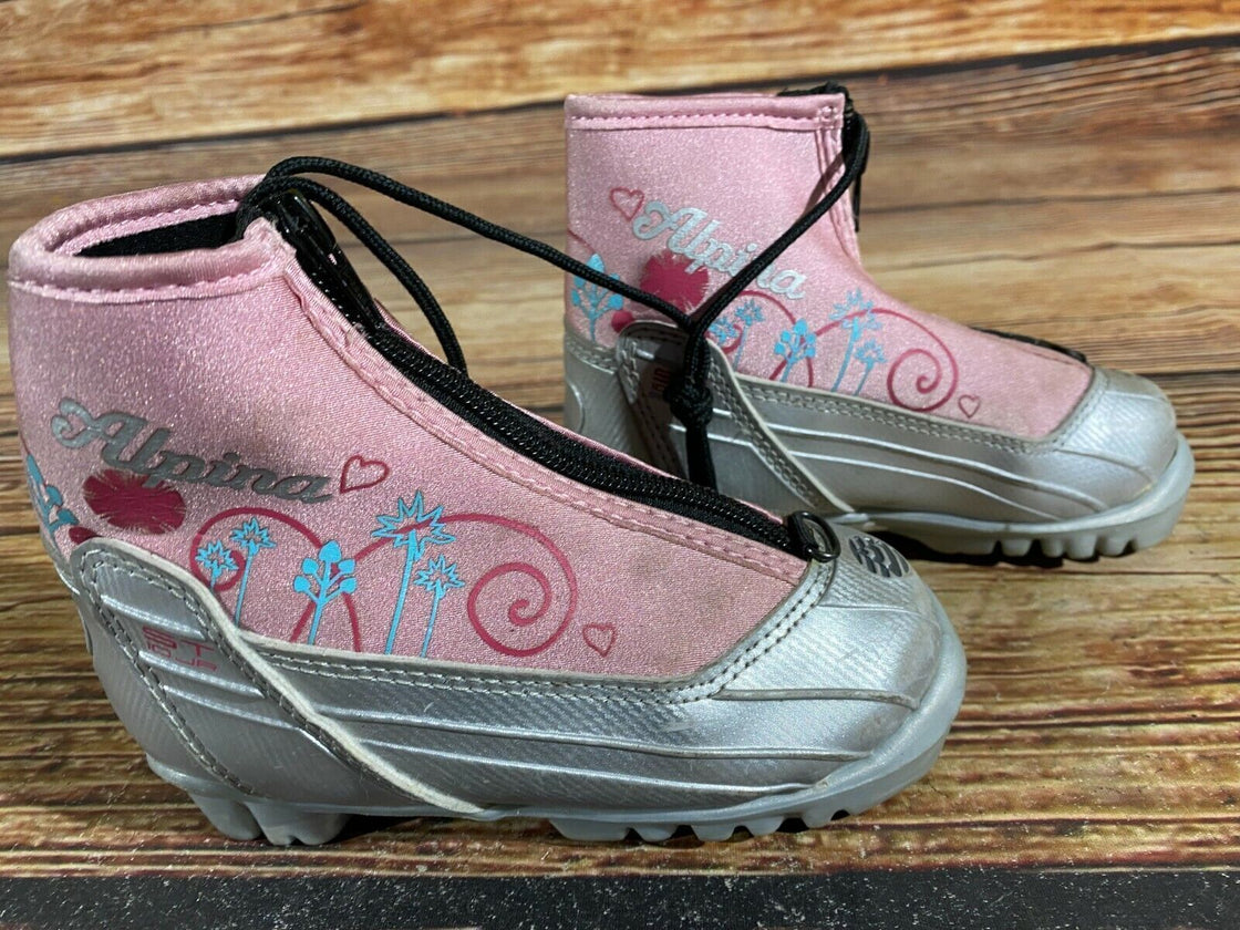 Alpina ST10 Kids Nordic Cross Country Ski Boots Size EU27 US9.5 for NNN A-340