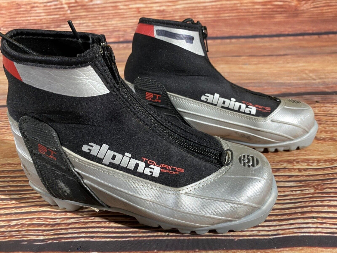 Alpina ST10jr Nordic Cross Country Ski Boots Kids Size EU34 US3 NNN A-1096