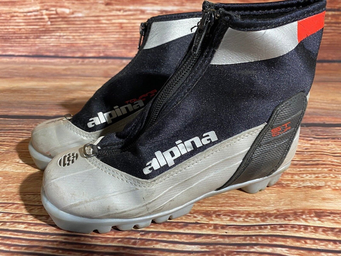Alpina ST10jr Nordic Cross Country Ski Boots Kids Size EU33 US2 NNN A-1086