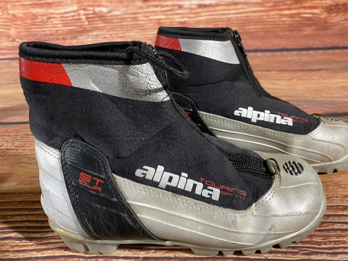 Alpina ST10jr Nordic Cross Country Ski Boots Kids Size EU34 US3 NNN A-1093