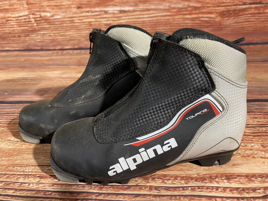 Alpina Touring Kids Nordic Cross Country Ski Boots Size EU34 US3 NNN A-1266