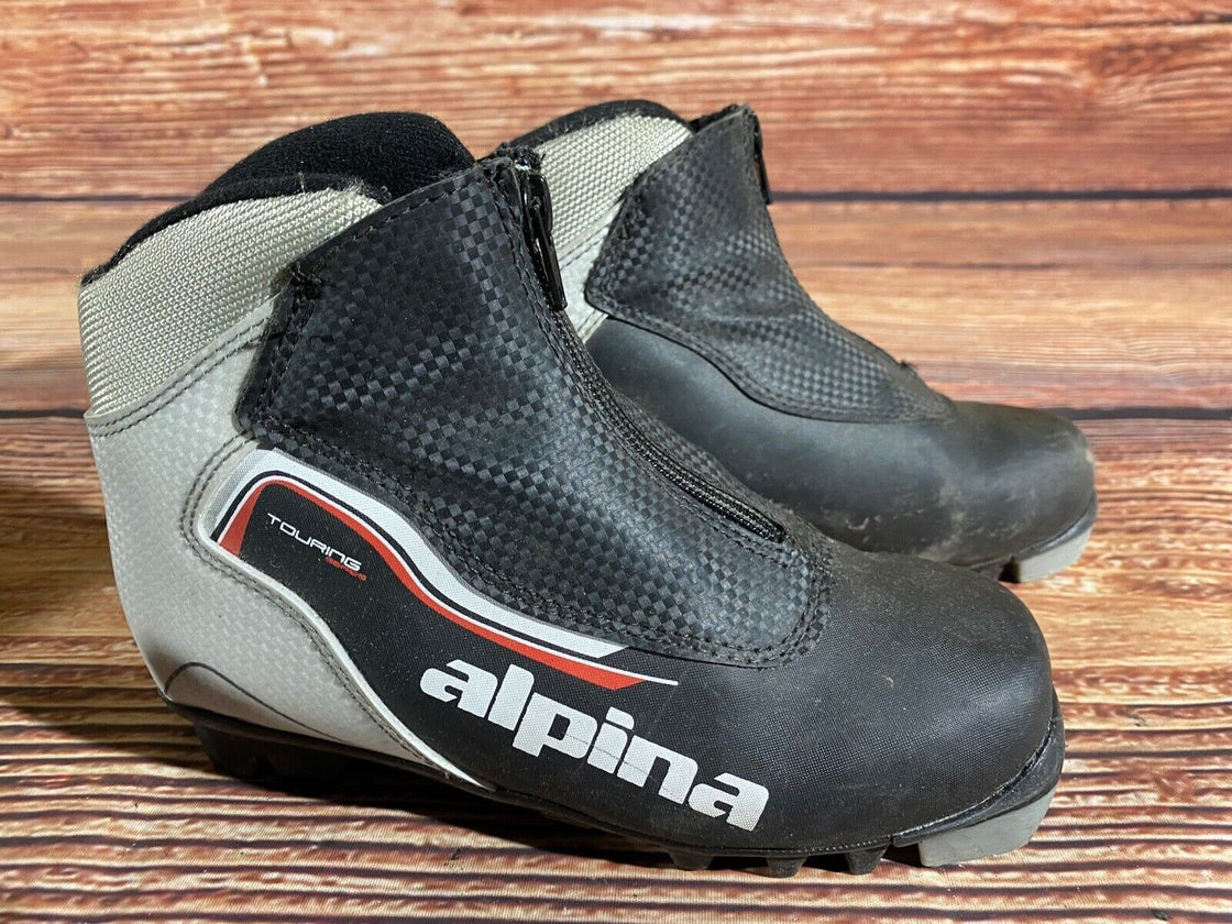 Alpina Touring Kids Nordic Cross Country Ski Boots Size EU34 US3 NNN A-1266
