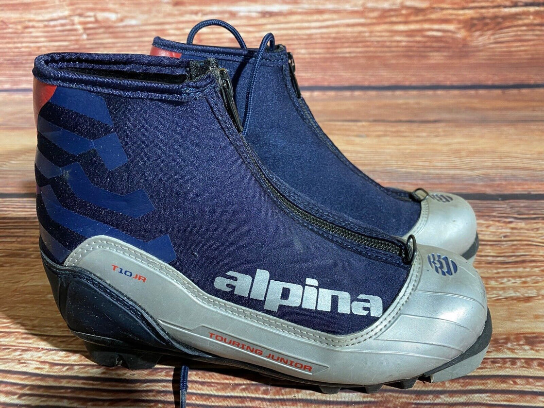 Alpina T10jr Nordic Cross Country Ski Boots Kids Size EU34 US3 NNN A-1083