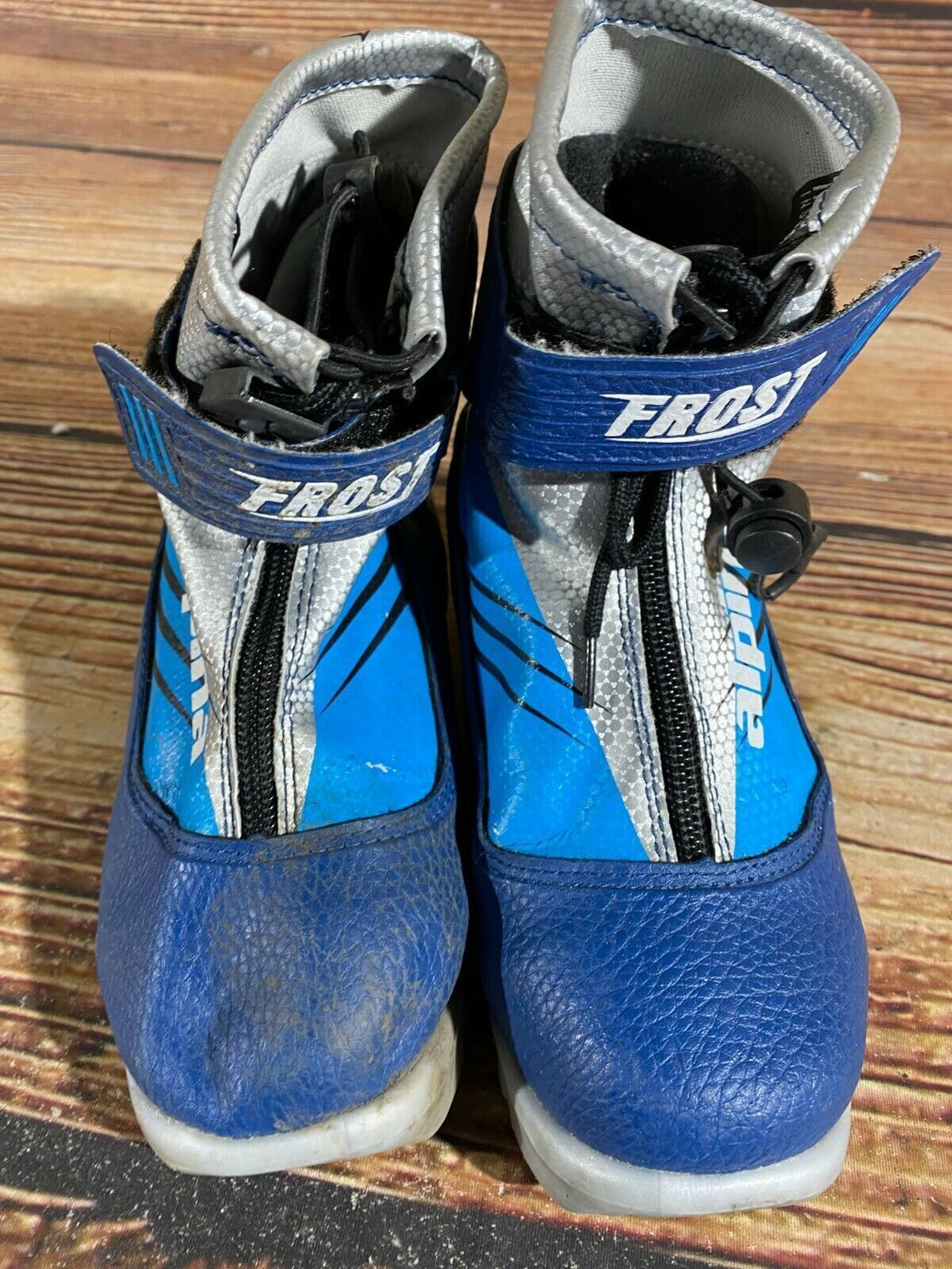 Alpina Frost Kids Nordic Cross Country Ski Boots Size EU32 US1.5 for NNN A-194