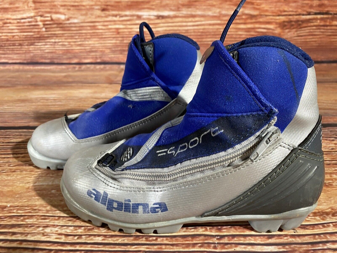 Alpina ST11jr Nordic Cross Country Ski Boots Kids Size EU31 US12.5 NNN A-1100